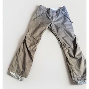 Burton DRYRIDE Society Snowboard Pants Women's M Gray Waterproof Insulated Ski